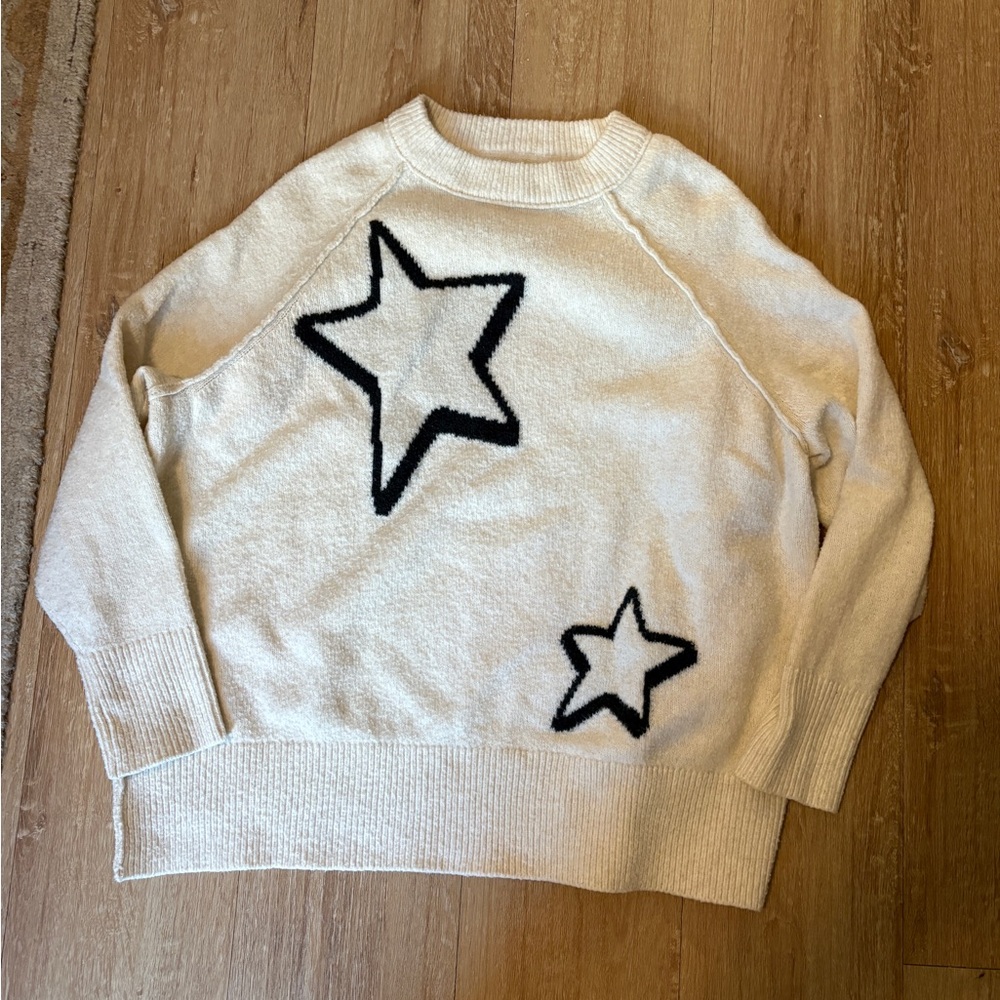 aerie Cream Knit Pullover